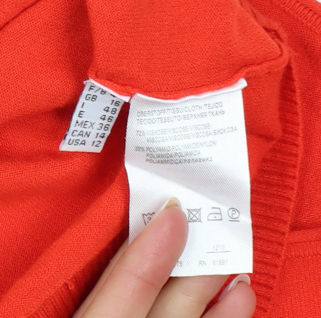 Womens UK Size 16 Apriori Red Pullover Jumper