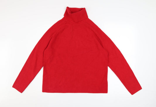 Womens UK Size M Marks and Spencer Red Pullover Jumper