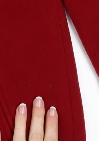 Womens UK Size 14 Style Red Overcoat