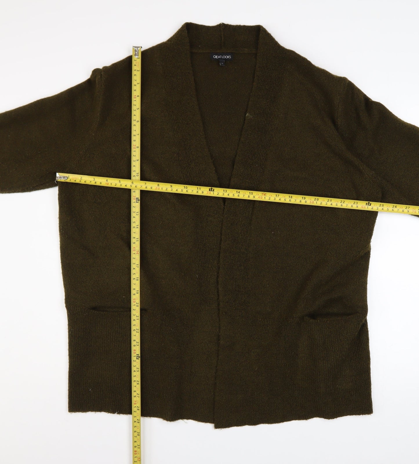 Womens UK Size XL Great Looks Brown Cardigan Jumper