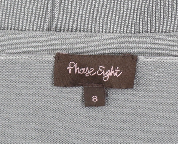 Womens UK Size 8 Phase Eight Grey Cardigan Jumper
