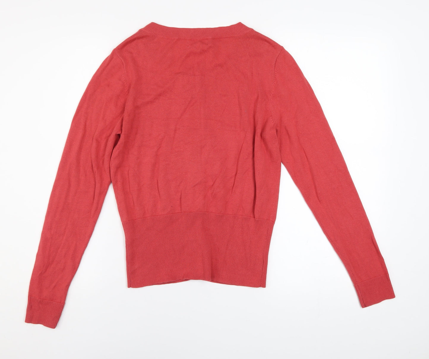 Womens UK Size M Monsoon Red Cardigan Jumper