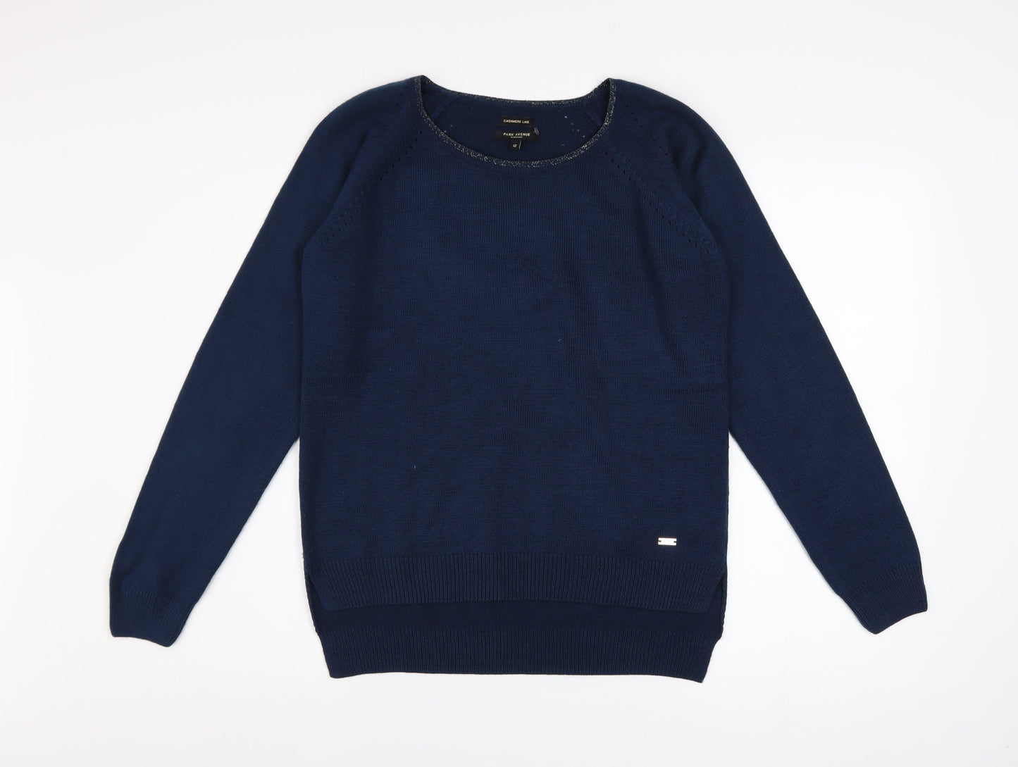 Womens UK Size 12 Park Avenue Blue Pullover Jumper