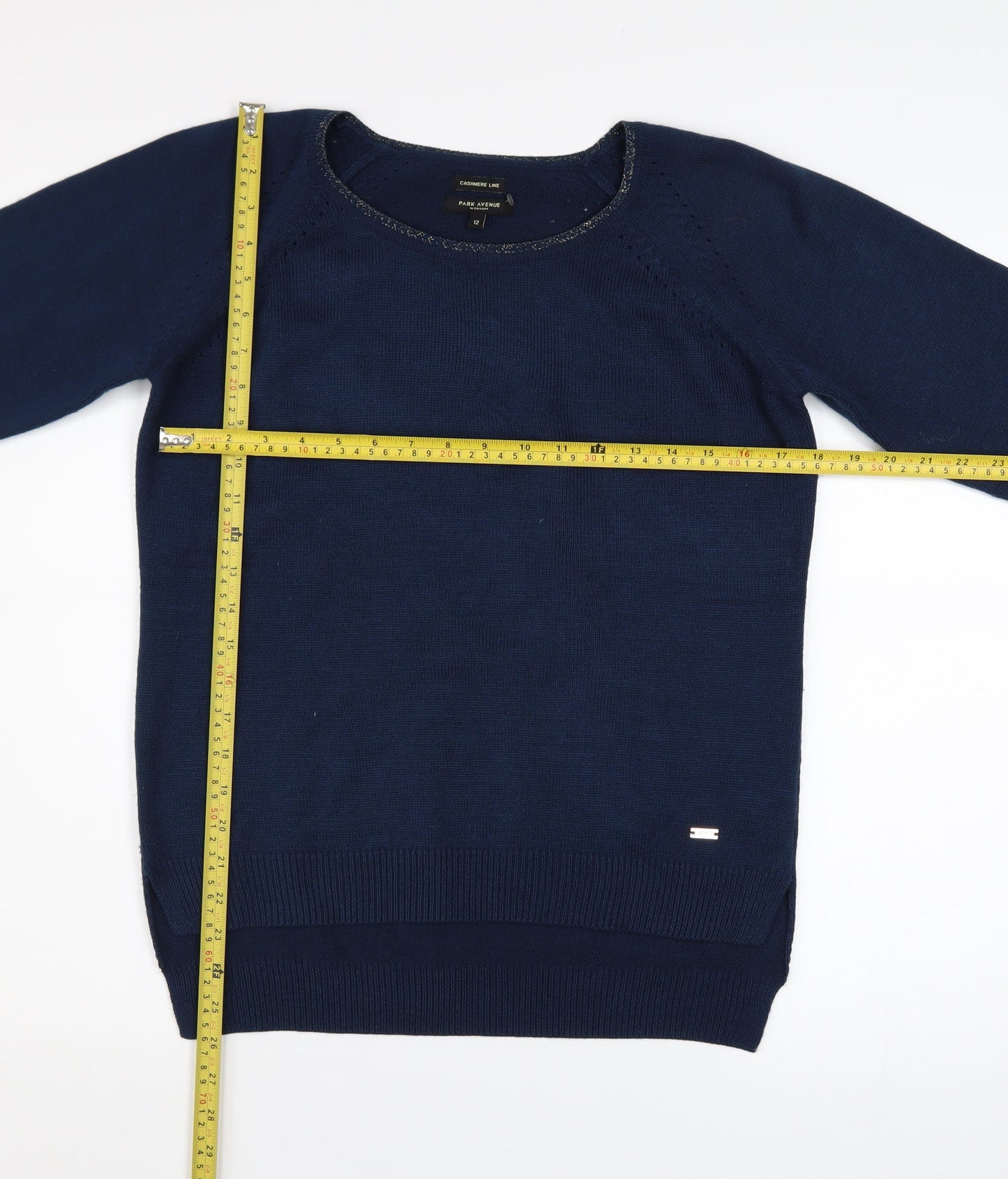 Womens UK Size 12 Park Avenue Blue Pullover Jumper