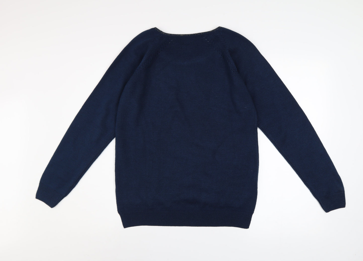 Womens UK Size 12 Park Avenue Blue Pullover Jumper