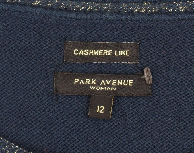 Womens UK Size 12 Park Avenue Blue Pullover Jumper