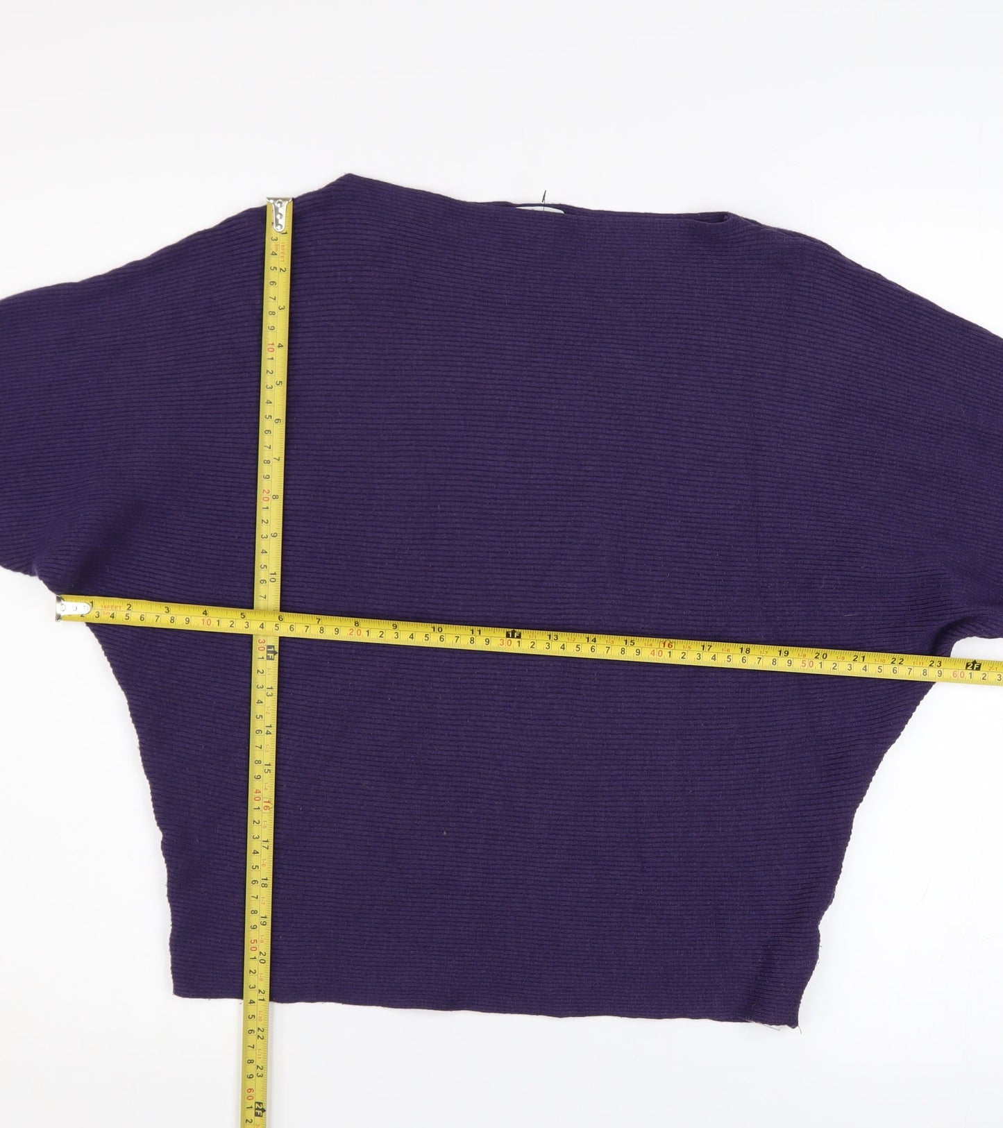 Womens UK Size 10 Apricot Purple Pullover Jumper