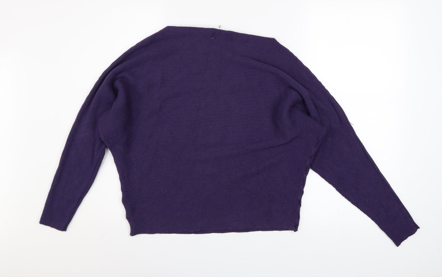 Womens UK Size 10 Apricot Purple Pullover Jumper