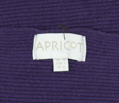 Womens UK Size 10 Apricot Purple Pullover Jumper