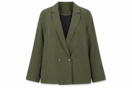 Tu Woman Green Blazer Size 14 Regular Fit Linen-Look Jacket