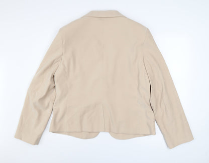 E-vie Collection Women's Beige Blazer Size 20 Lined Polyester Jacket