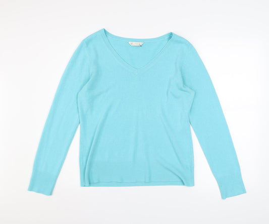 Womens UK Size 12 BHS Blue Pullover Jumper