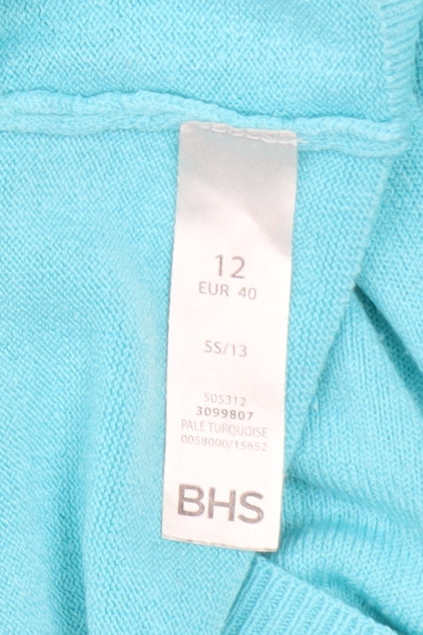 Womens UK Size 12 BHS Blue Pullover Jumper