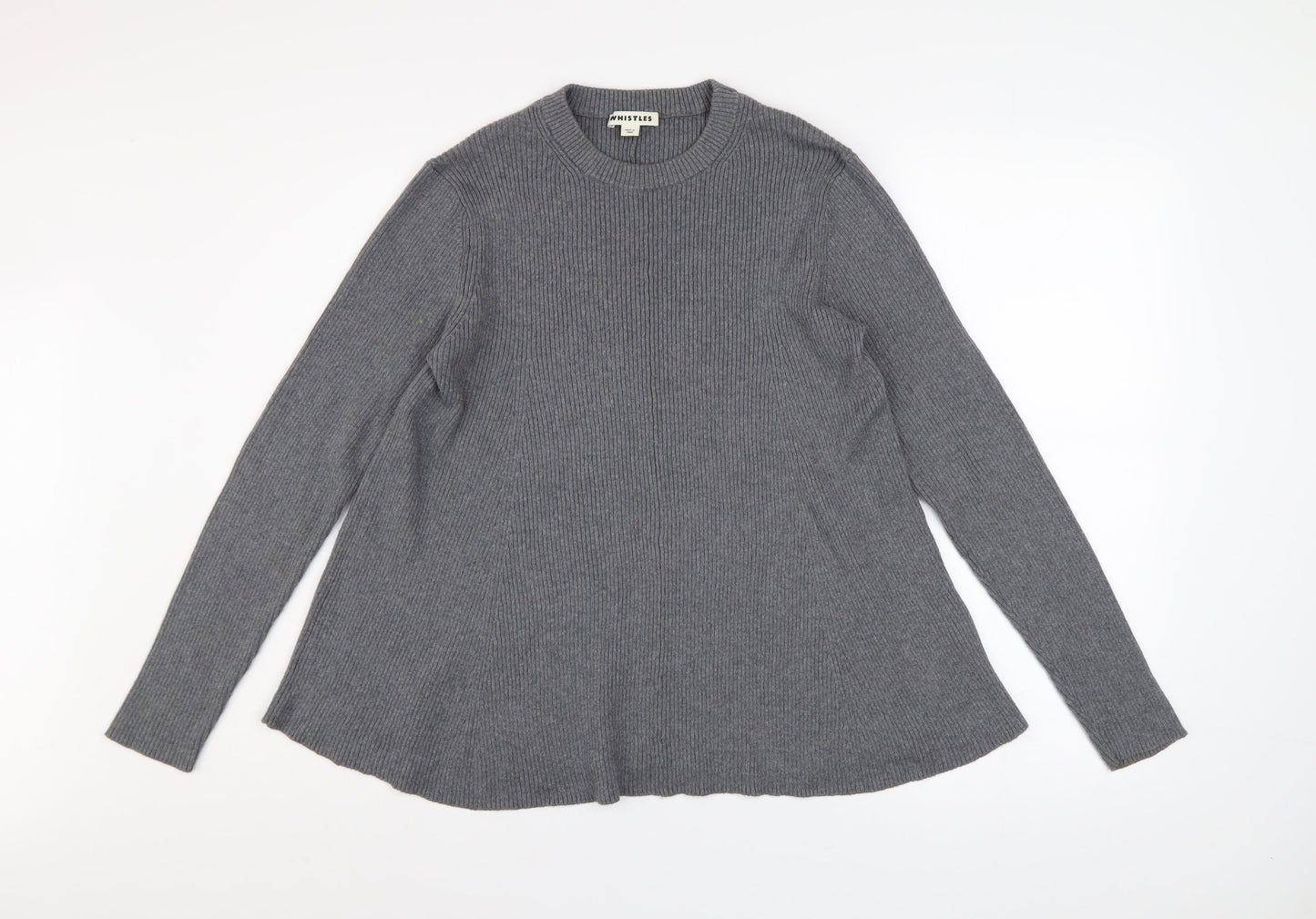 Womens UK Size 12 Whistles Grey Pullover Jumper