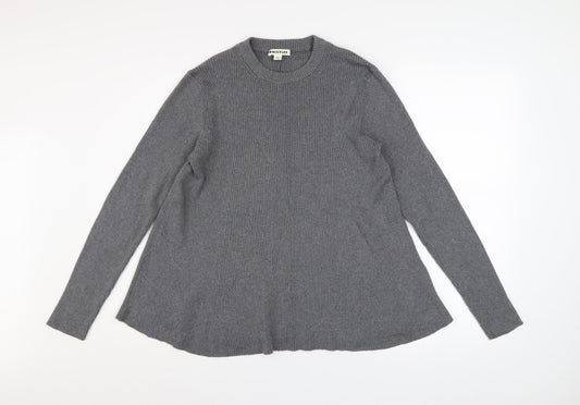 Womens UK Size 12 Whistles Grey Pullover Jumper