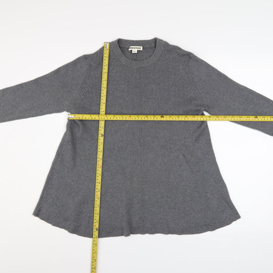 Womens UK Size 12 Whistles Grey Pullover Jumper