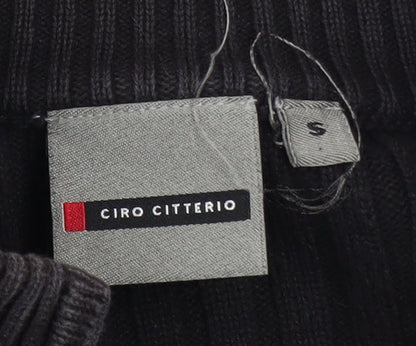 Mens UK Size S Ciro Citterio Black Casual Jacket