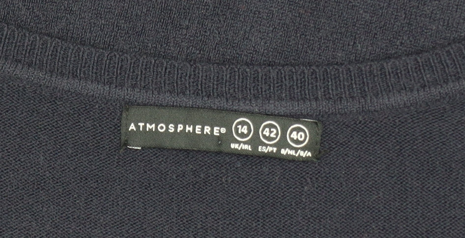 Womens UK Size 14 Atmosphere Blue Pullover Jumper