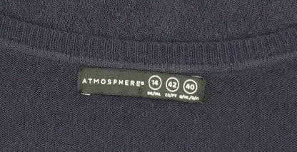 Womens UK Size 14 Atmosphere Blue Pullover Jumper