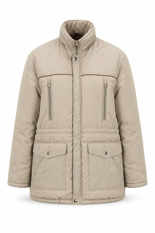 Debenhams Women’s Beige Puffer Jacket Size 12 Winter Coat