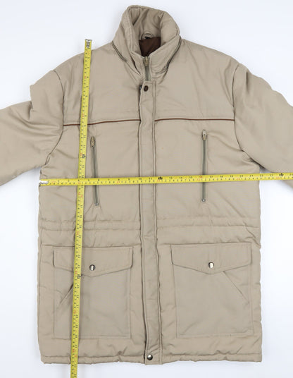 Debenhams Women’s Beige Puffer Jacket Size 12 Winter Coat