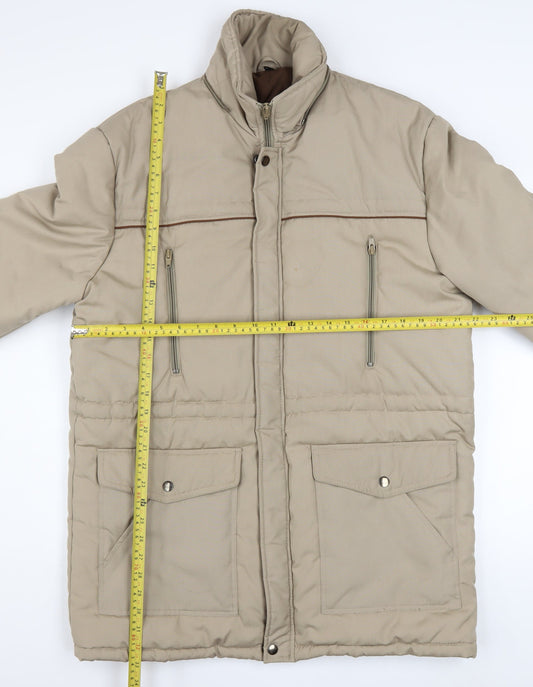 Debenhams Women’s Beige Puffer Jacket Size 12 Winter Coat