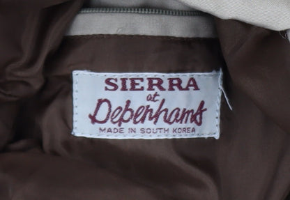 Debenhams Women’s Beige Puffer Jacket Size 12 Winter Coat