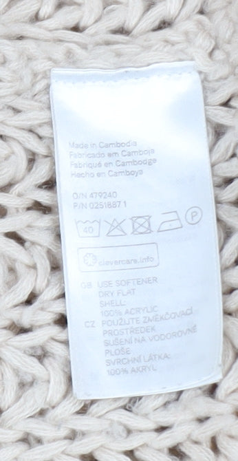 Womens UK Size L H&M Beige Pullover Jumper