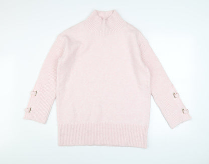 Womens UK Size XS River Island Pink Pullover Jumper