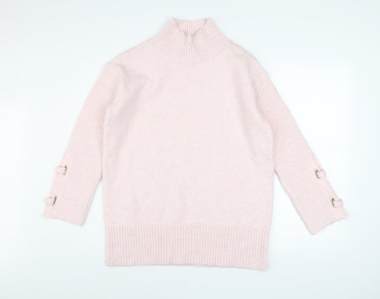 Womens UK Size XS River Island Pink Pullover Jumper