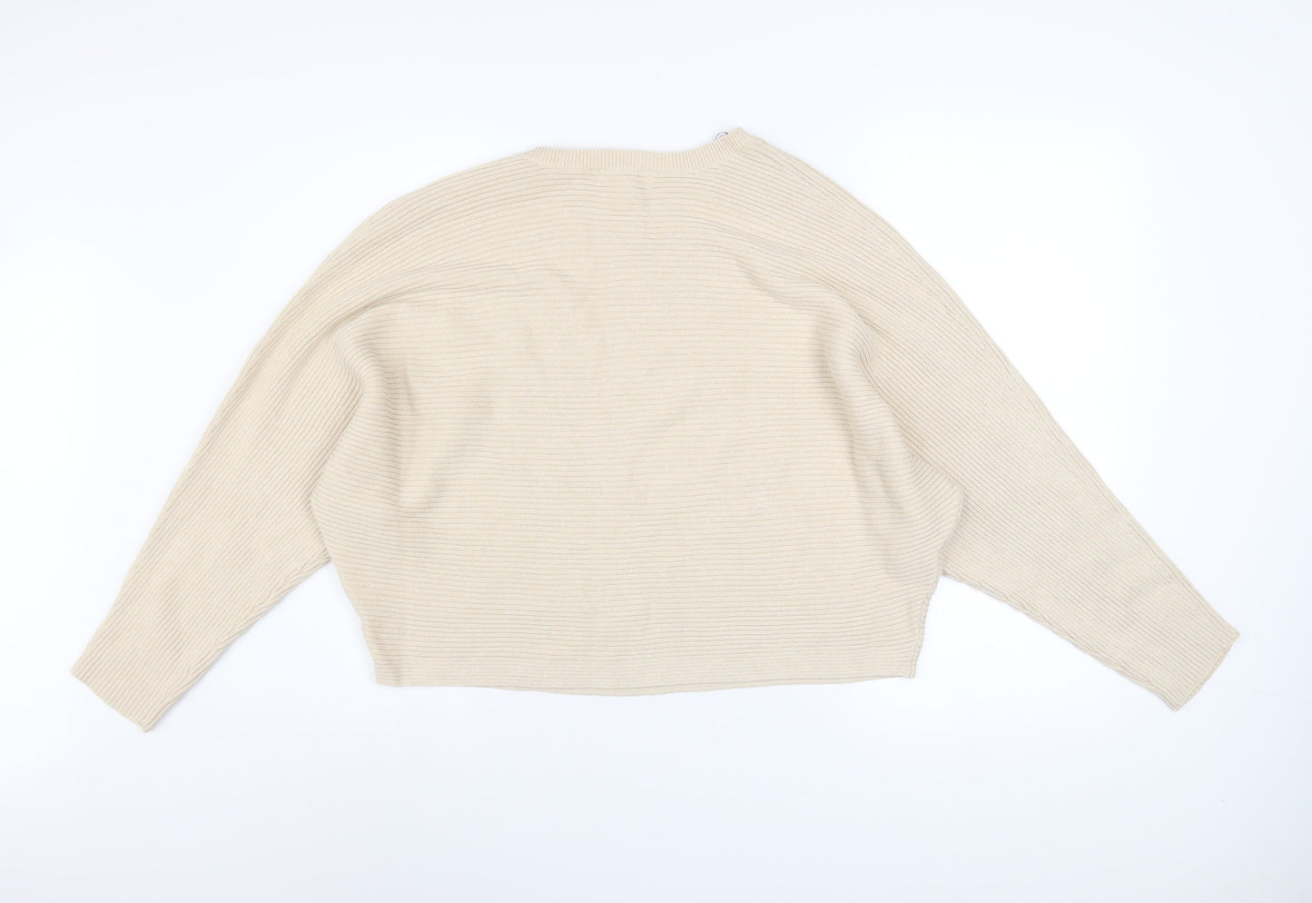 Womens UK Size S H&M Beige Pullover Jumper