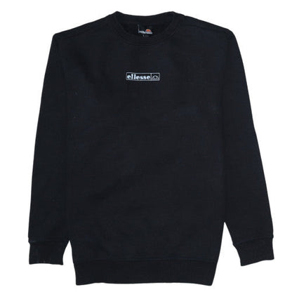 Mens UK Size M ellesse Black Pullover Sweatshirt