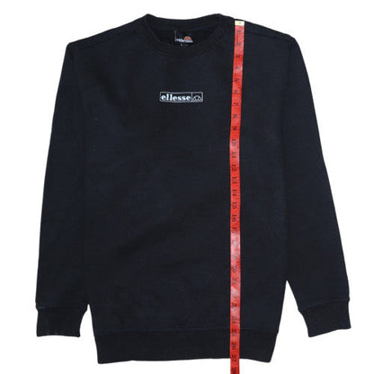 Mens UK Size M ellesse Black Pullover Sweatshirt