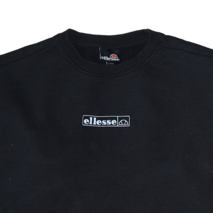 Mens UK Size M ellesse Black Pullover Sweatshirt