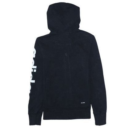 Womens UK Size XS adidas Black Full Zip Hoodie