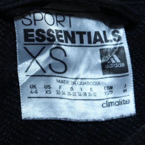 Womens UK Size XS adidas Black Full Zip Hoodie