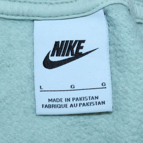 Womens UK Size L Nike Green Pullover Sweatshirt