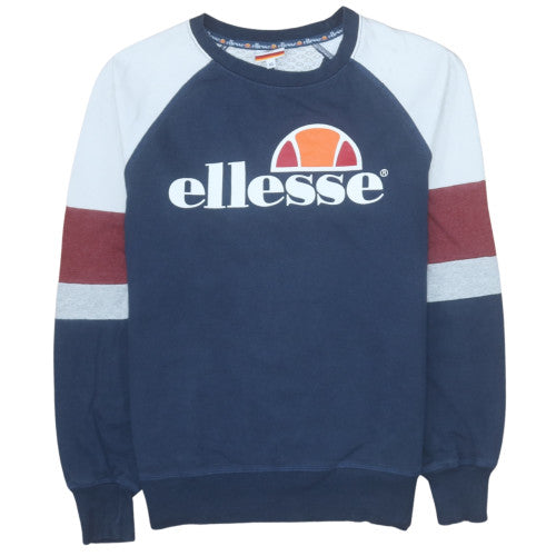 Mens UK Size XS ellesse Blue Pullover Sweatshirt