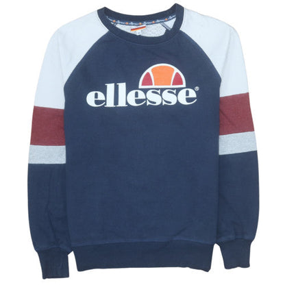Mens UK Size XS ellesse Blue Pullover Sweatshirt