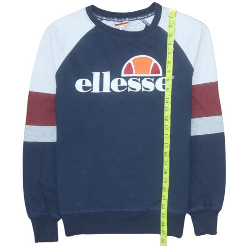 Mens UK Size XS ellesse Blue Pullover Sweatshirt