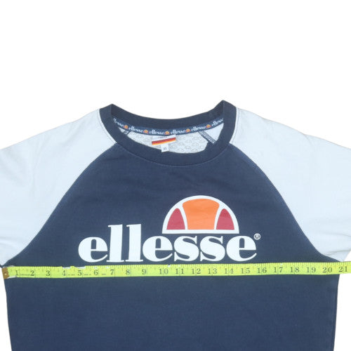 Mens UK Size XS ellesse Blue Pullover Sweatshirt