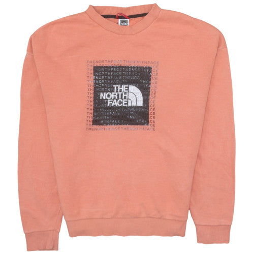 Womens UK Size M The North Face Orange Pullover Sweatshirt