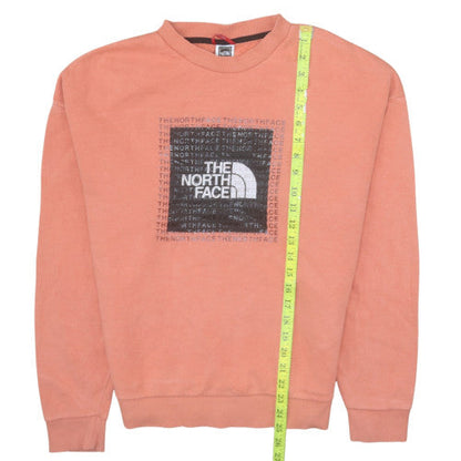 Womens UK Size M The North Face Orange Pullover Sweatshirt