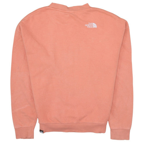 Womens UK Size M The North Face Orange Pullover Sweatshirt