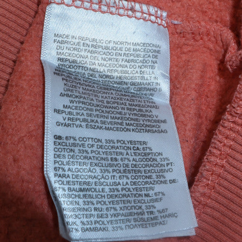 Womens UK Size M The North Face Orange Pullover Sweatshirt