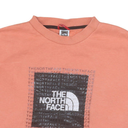 Womens UK Size M The North Face Orange Pullover Sweatshirt