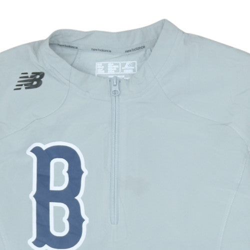 Mens UK Size M New Balance Grey Baseball Running & Jogging Training Jacket