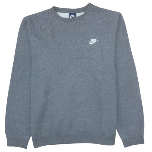 Mens UK Size L Nike Grey Pullover Sweatshirt