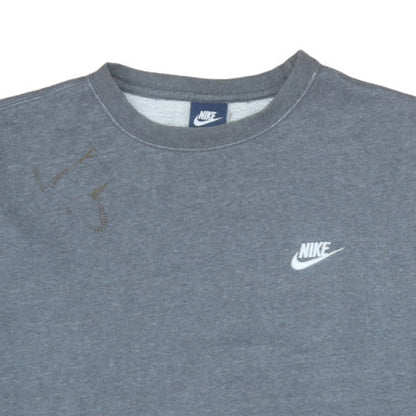 Mens UK Size L Nike Grey Pullover Sweatshirt