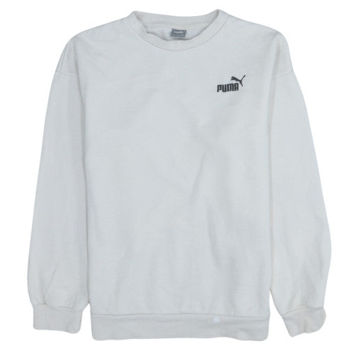Mens UK Size S PUMA White Pullover Sweatshirt